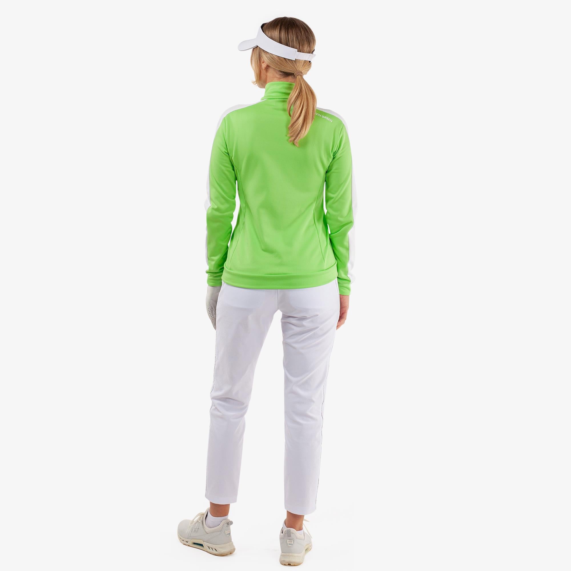 Galvin Green Dixie Insula Ladies Golf Mid Layer Fresh Green/White